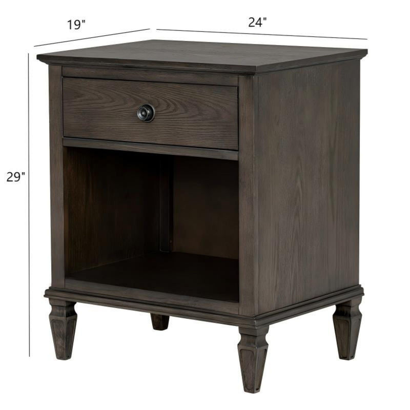 Victoria - Nightstand With Open Storage
