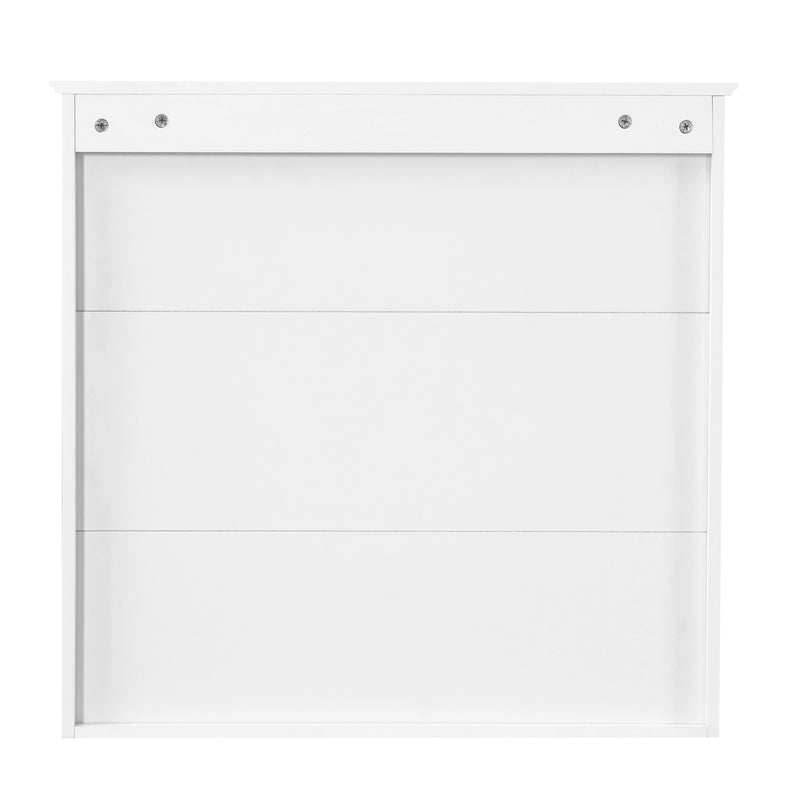 30" Bathroom Cabinet With Adjustable Shelf, Wall Mounted Medicine Cabinet - White