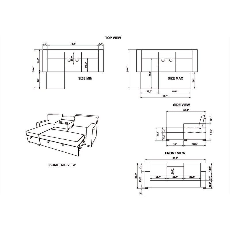 Territory - Pull Out Sofa Bed