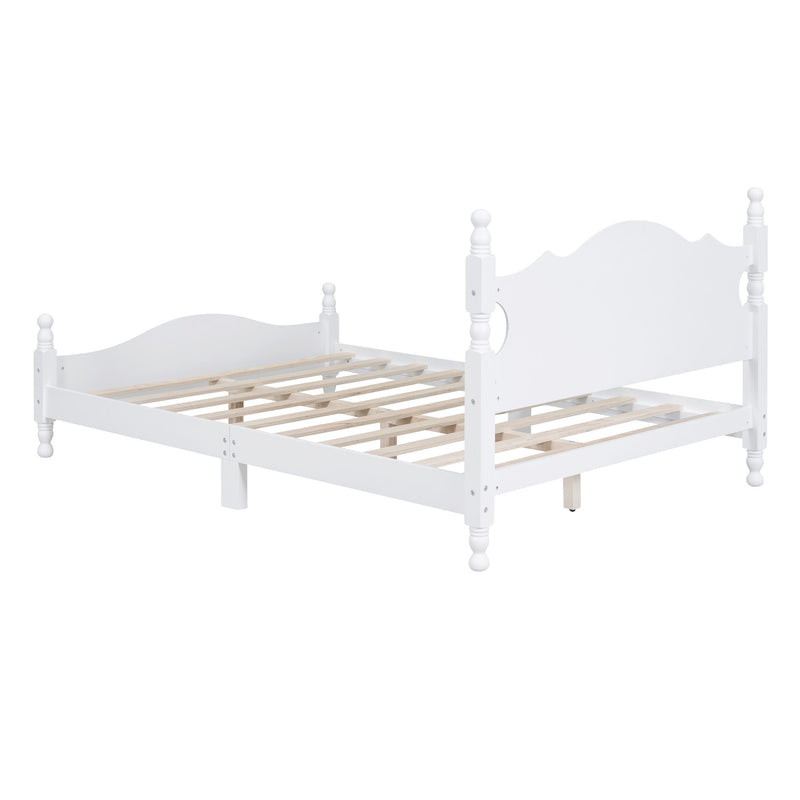 Platform Bed Frame With Slat Support