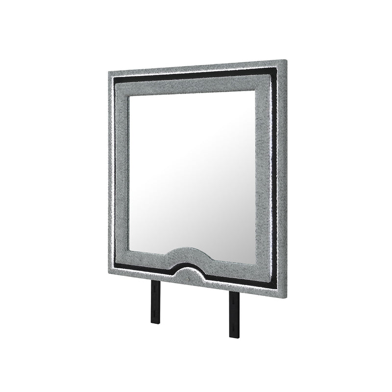 Isaiah - Mirror With Upholstered Frame And LED Lighting