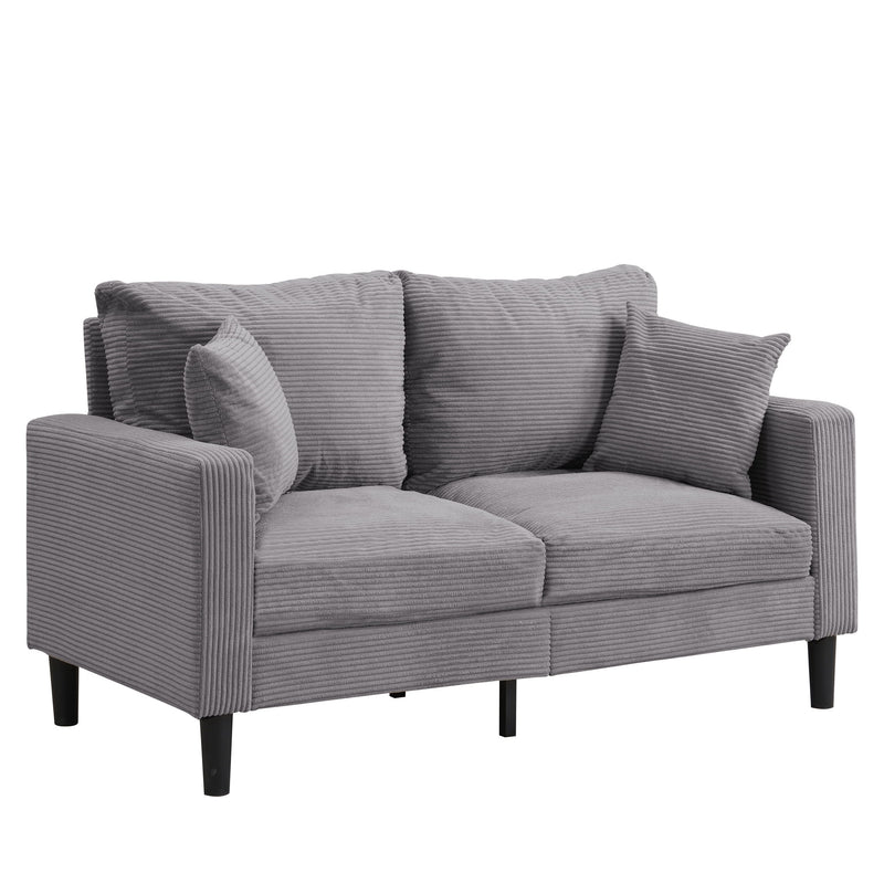 Modern Upholstered Loveseat Sofa, High Resilience