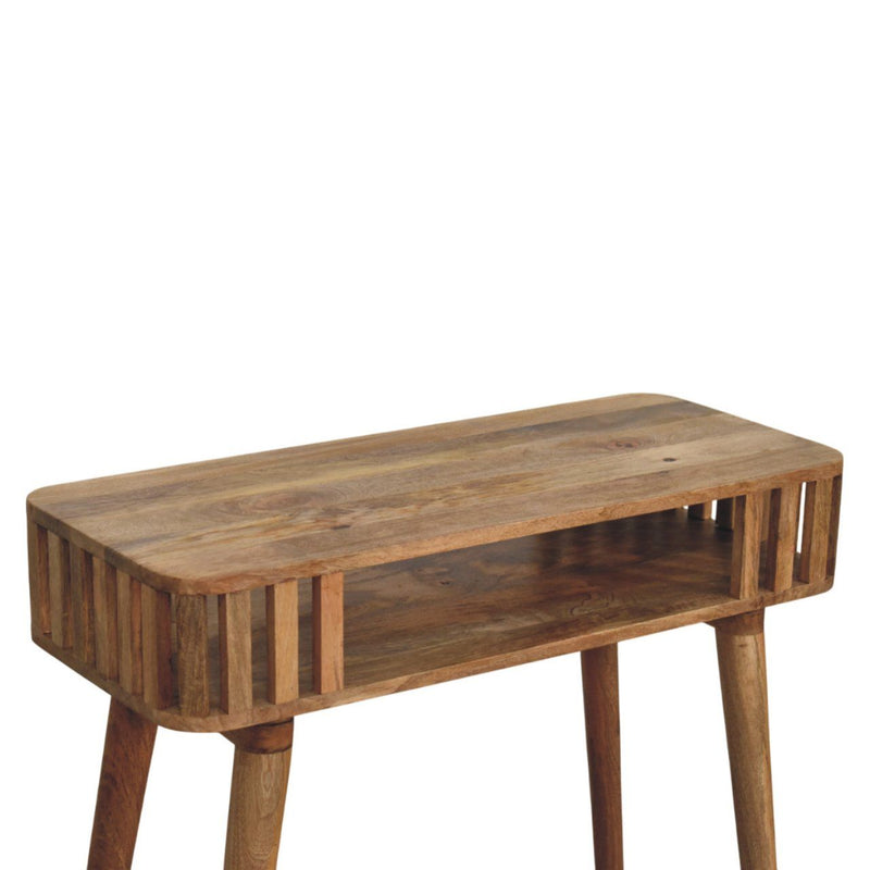 Slatted Console - Light Brown
