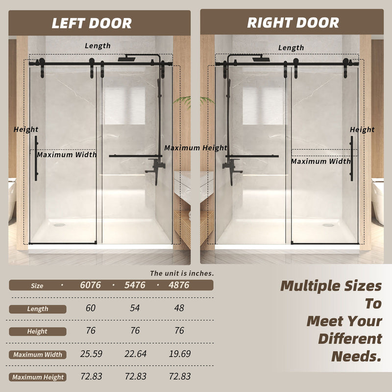 Frameless Sliding Bathtub Door With Frame