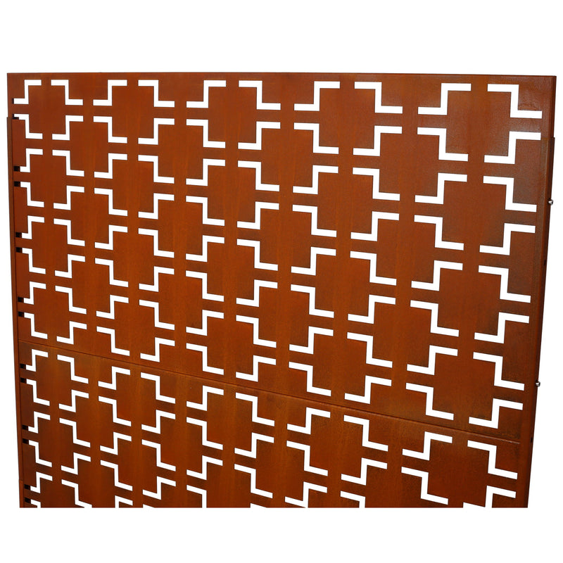 Outdoor & Indoor Metal Privacy Freestanding Decorative Screen