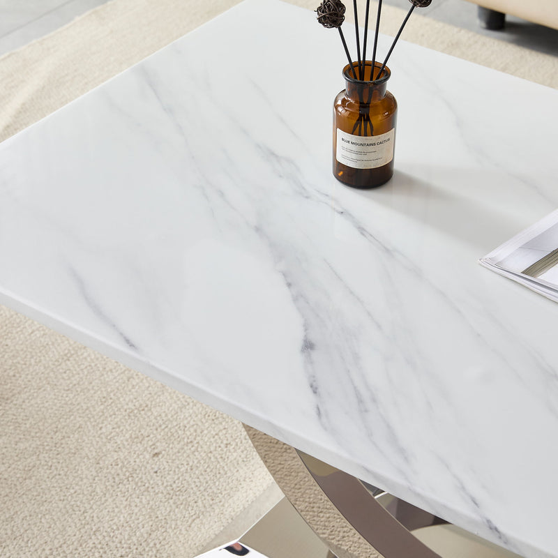 Rectangular Coffee Table With Base