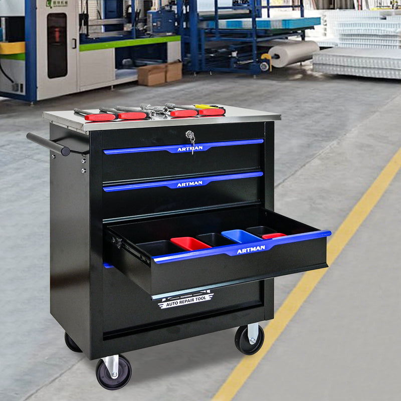 Drawer Multifunctional Tool Cart With Wheels