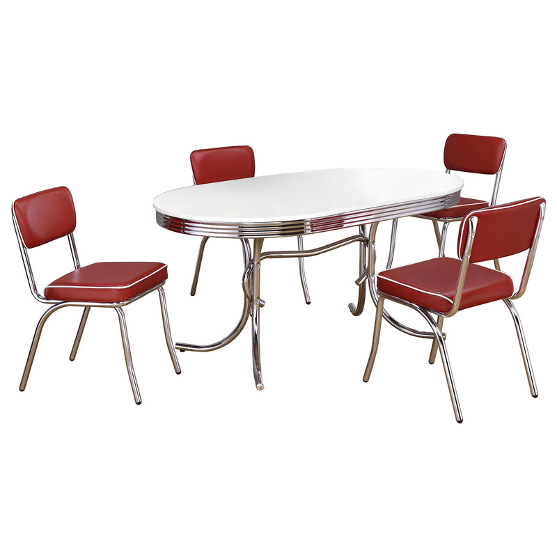 Midge - Oval Dining Table Set