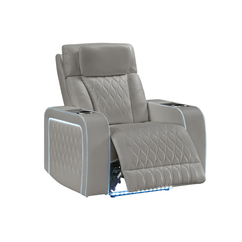 Electra - Power Reclining Set With Power Headrests, Massage And LED Lighting