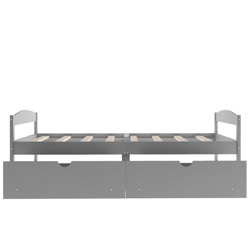 Platform Bed With 2 Drawers