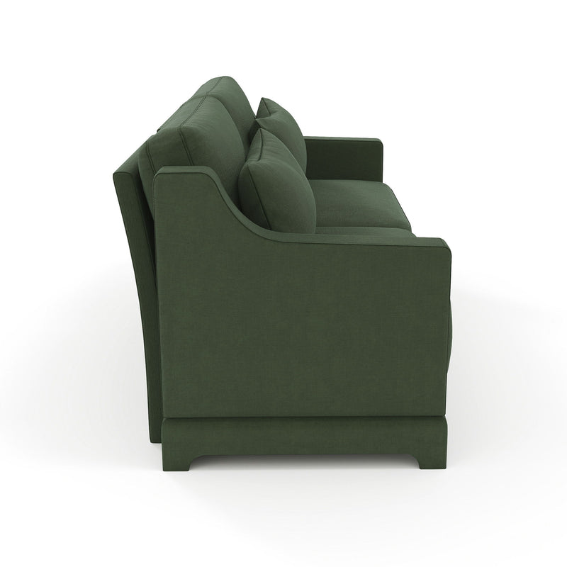 Elegant Sofa With Ergonomic Design And Lumbar Pillows