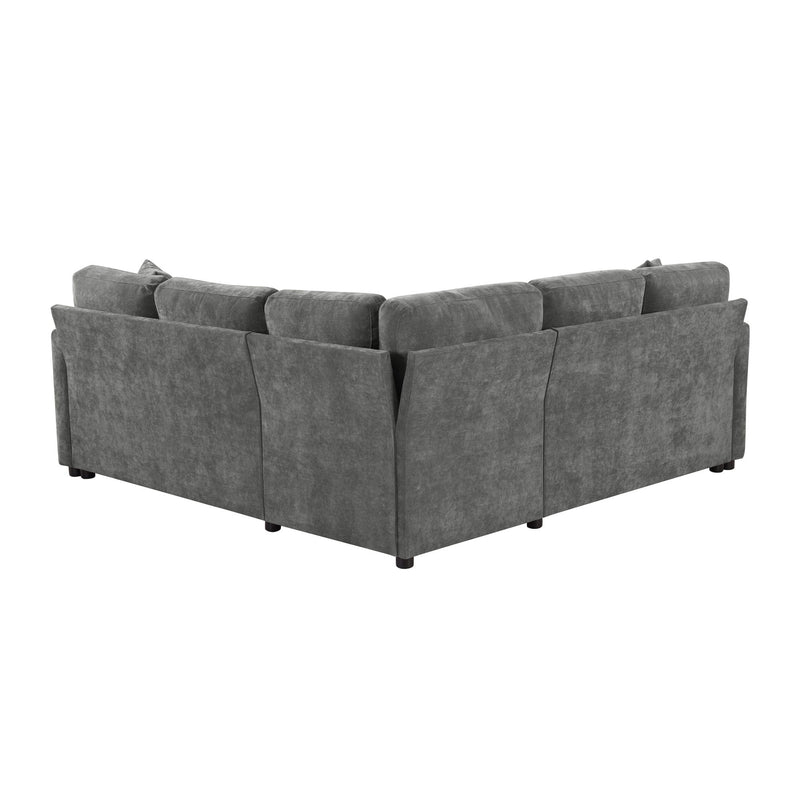 Modern L Shaped Sectional Sofa Bed With Hidden Storage Upholstery