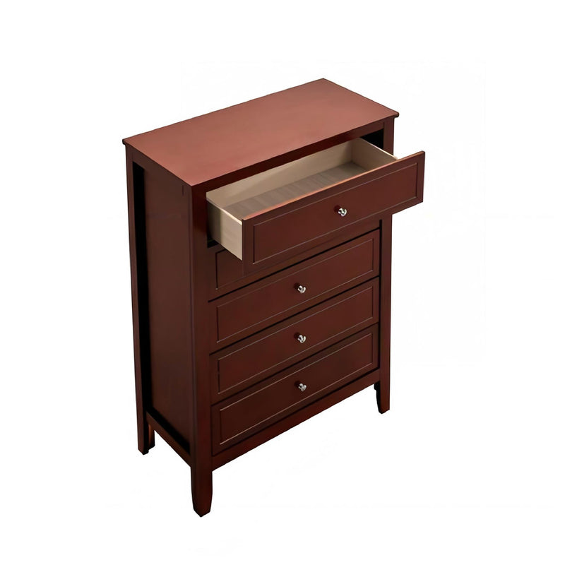 Daniel - Chest, 5 Drawer Storage Unit - Cherry