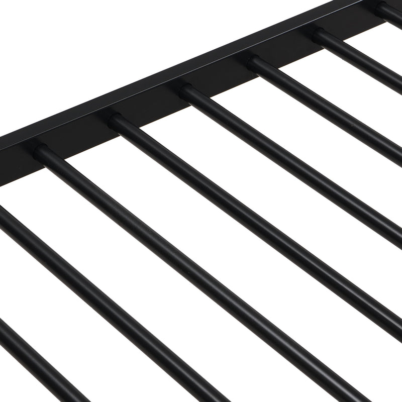 Twin Over Full Bunk Bed With Large Under-Bed Storage - Black
