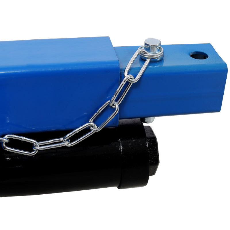 Hydraulic Car Wheel Dolly (Set of 2) With Foot Pedal Lift, 1, 500Lbs Capacity - Black / Blue