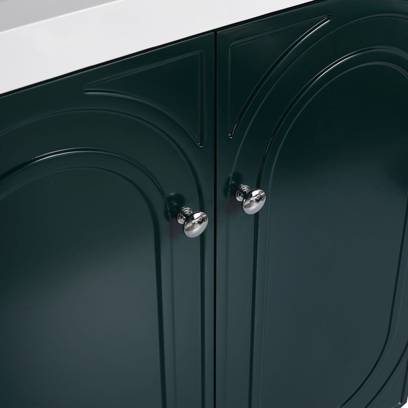 Modern Freestanding Bathroom Vanity With Soft Close Cabinet Doors