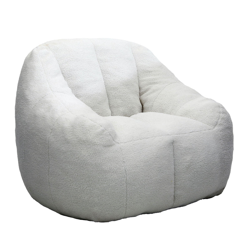 Comfy Bean Bag Chair With Memory Foam Filler, Tufted Soft