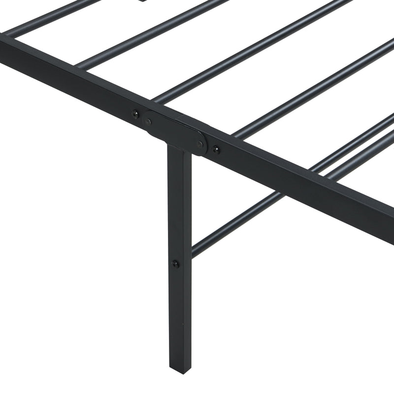 Heavy Duty Metal Bed Frame With Quiet Support