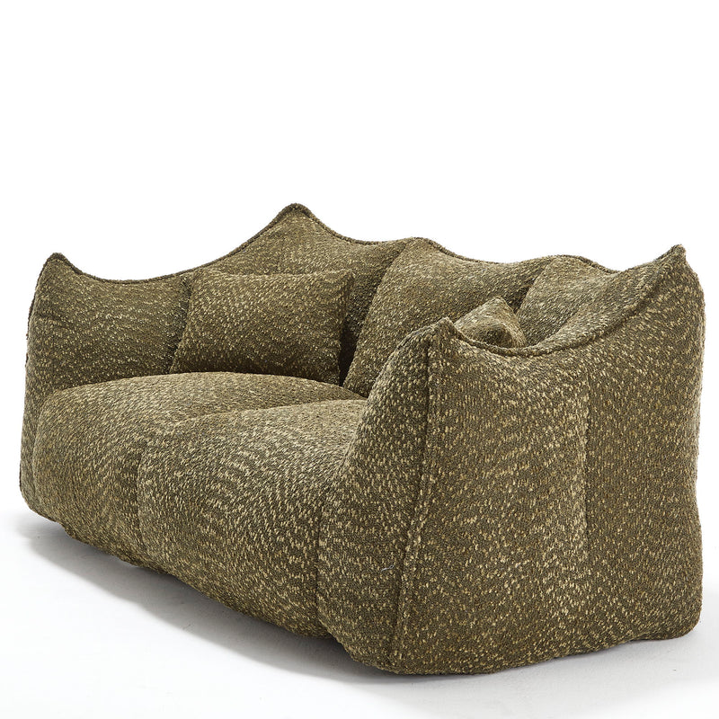 Comfortable Dual Beanbag Chair With High Resilience Foam Core For 2 People