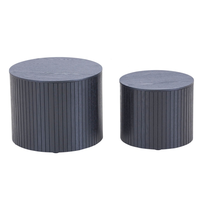 Handcrafted Nested Table Set, 2 Pieces
