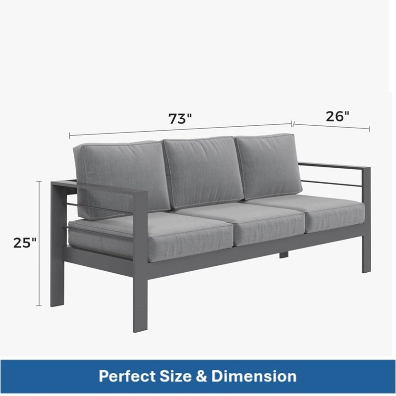 Outdoor Patio Set, All-Weather & Thick Cushions