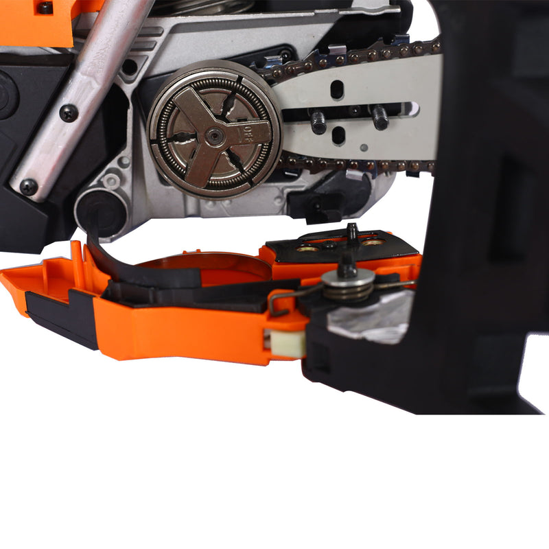High Performance 22" 58Cc Gasoline Chainsaw For Trees And Wood Cutting Epa Compliant - Orange
