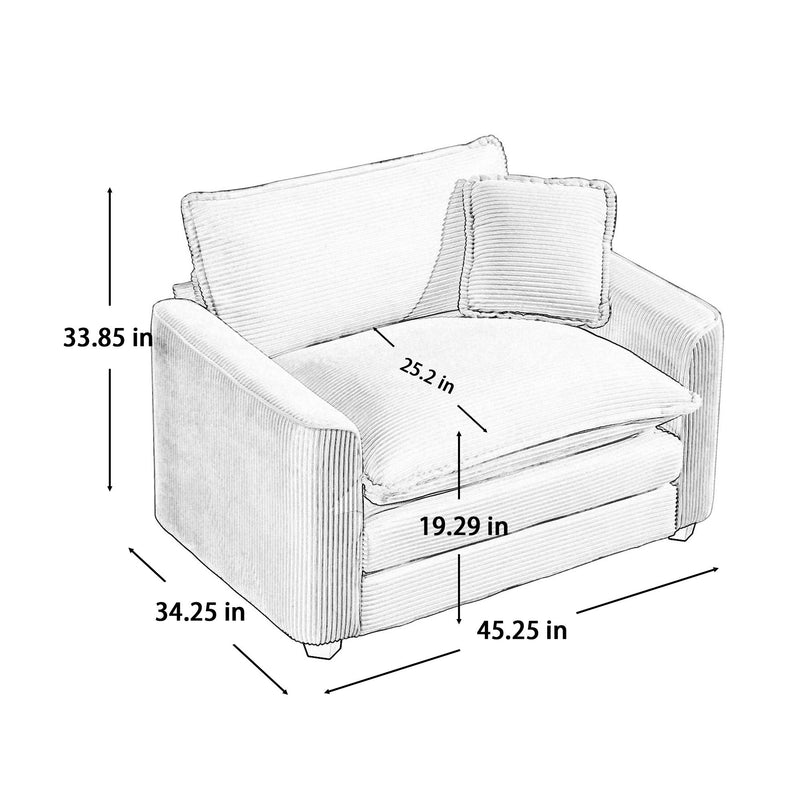 Elegant Oversized Sectional Sofa Set With Deep Seats And Flexible Layout