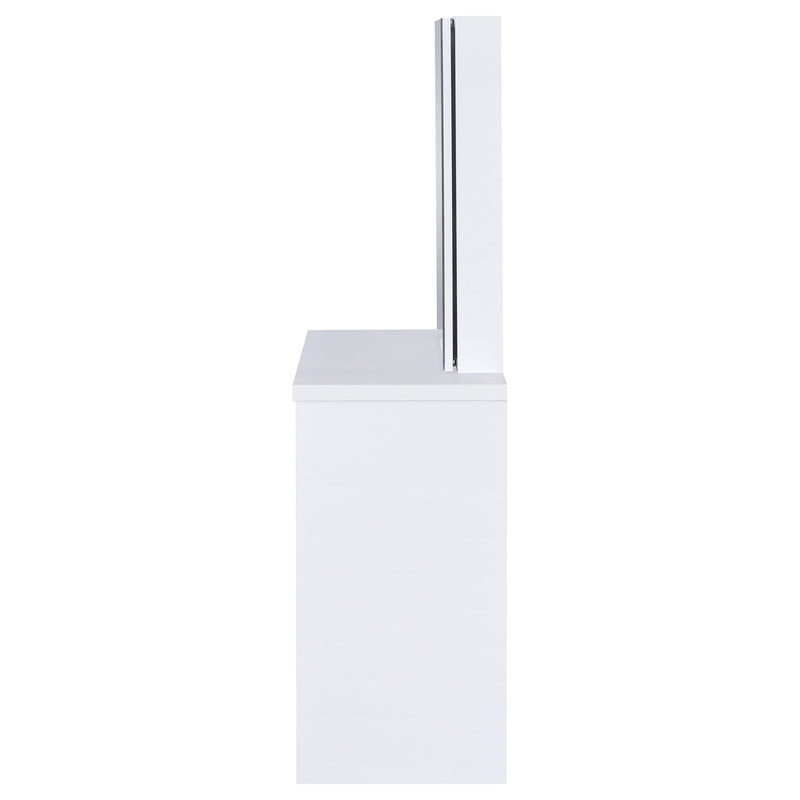 Walsh - Makeup Vanity Table With Mirror And Stool - White