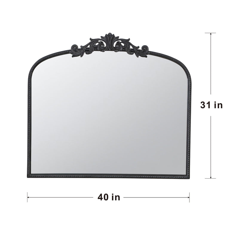 Arch Mirror, Baroque Inspired Wall Decor For Bathroom, Bedroom, Living Room