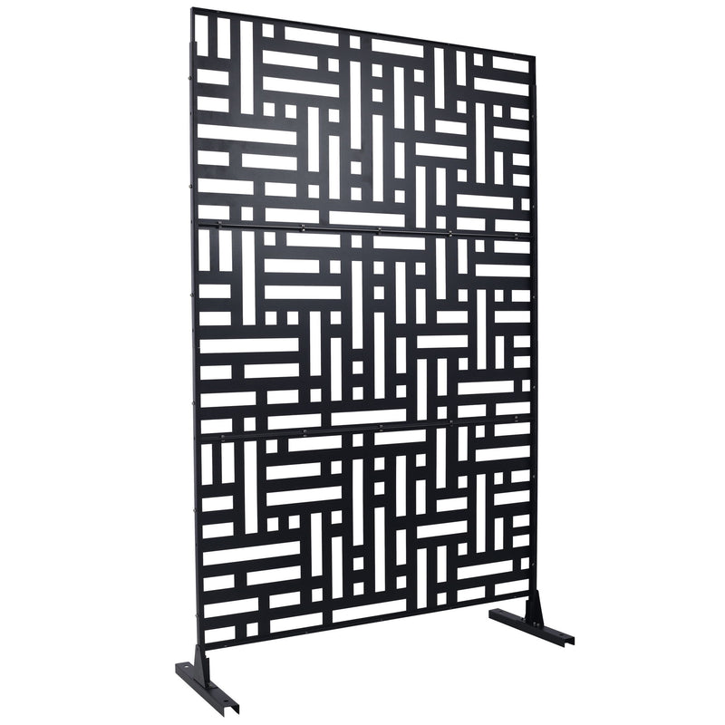 Decorative Freestanding Metal Privacy Screen For Indoor & Outdoor Use