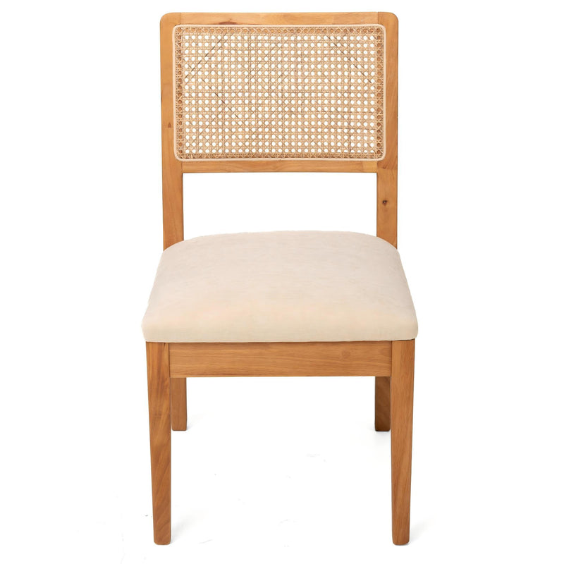 Compact Ergonomic Upholstered Side Chairs (Set of 2)