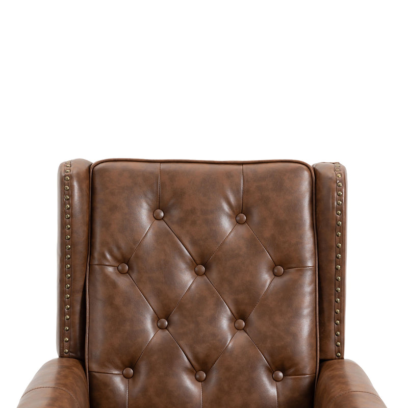 Modern Accent Armchair With Sturdy Wood Legs