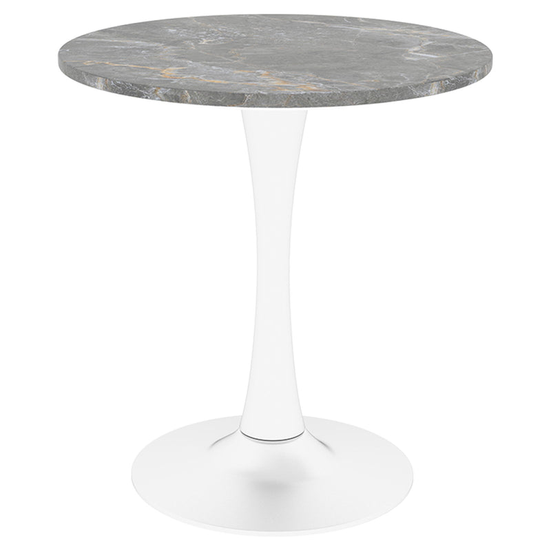 Coffee Table With Round Top For Living Rooms - Gray / White