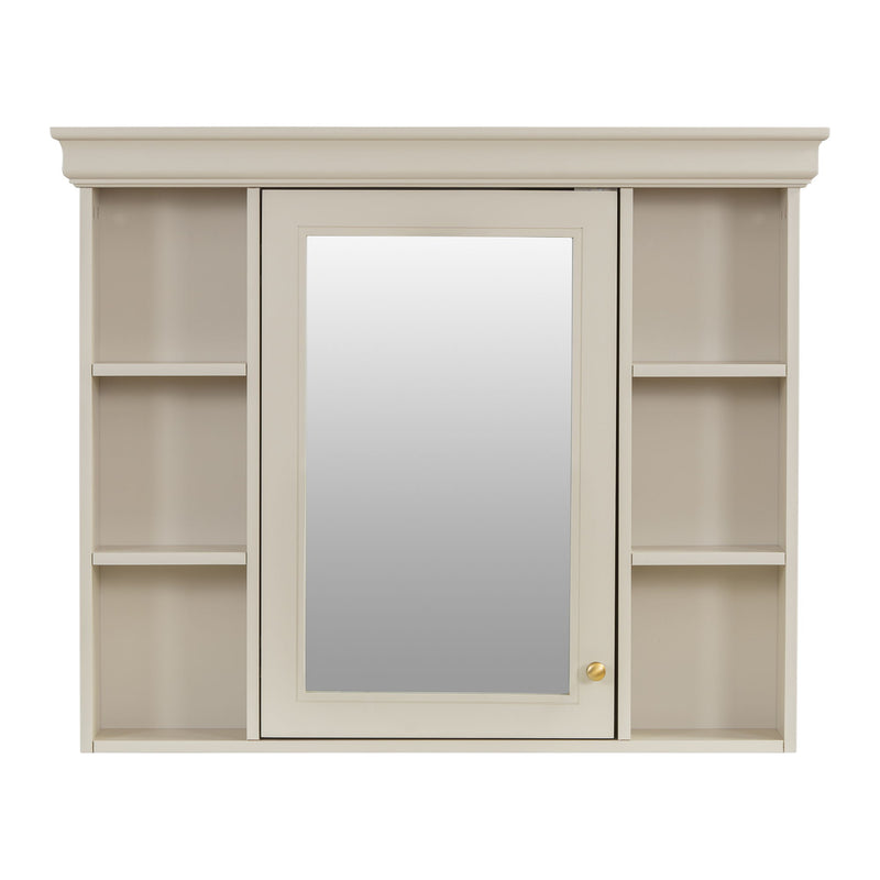 Bathroom Vanity With Medicine Cabinet, Storage Cabinet With 4 Drawers, Adjustable Shelf Mirror