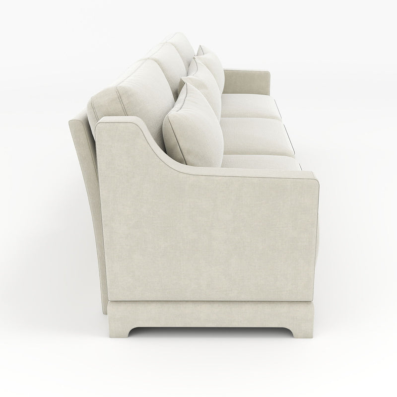 Elegant Sofa With Ergonomic Design And Lumbar Pillows