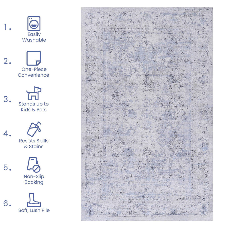 Maval - Area Rug, Washable