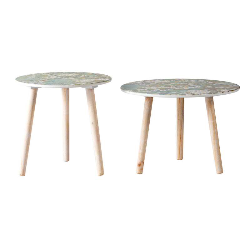 Nature-Inspired Side Tables (Set of 2)