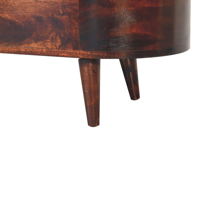 Rounded Lid Up Blanket Box