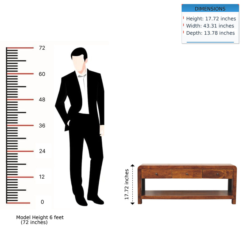 Aspen - Media Unit - Chestnut