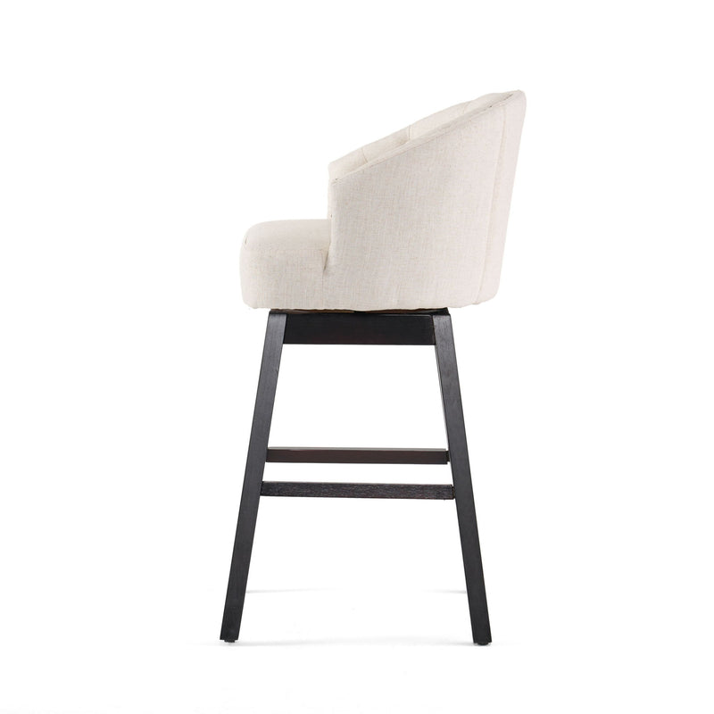 360 Degree Swivel Bar Stool With Stunning Nailhead Trim (Set of 2)