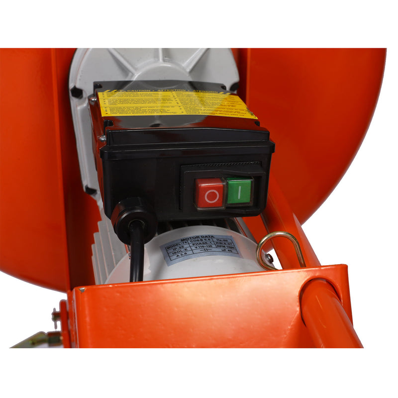 Portable Concrete Mixer With Etl Certificated Copper Motor, Electric Cement Mixer, 5.0 Cu. Ft. - Orange