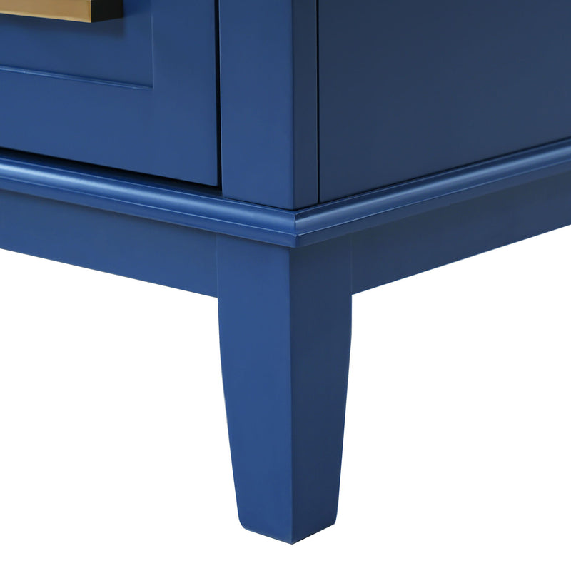 Modern Bathroom Vanity With Ceramic Sink, Soft Close Storage Cabinet