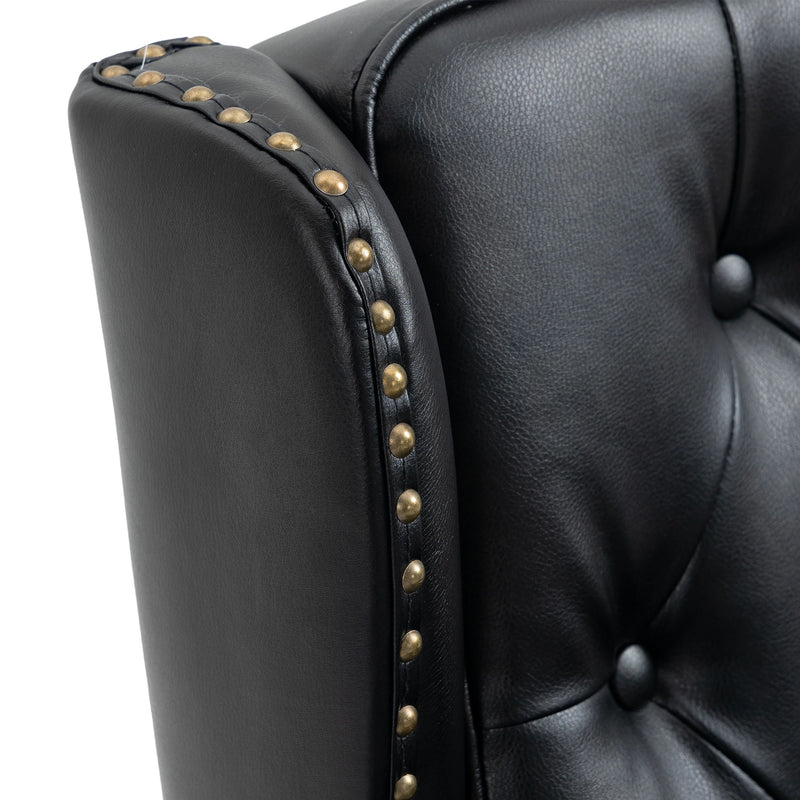 Modern Accent Armchair With Sturdy Wood Legs