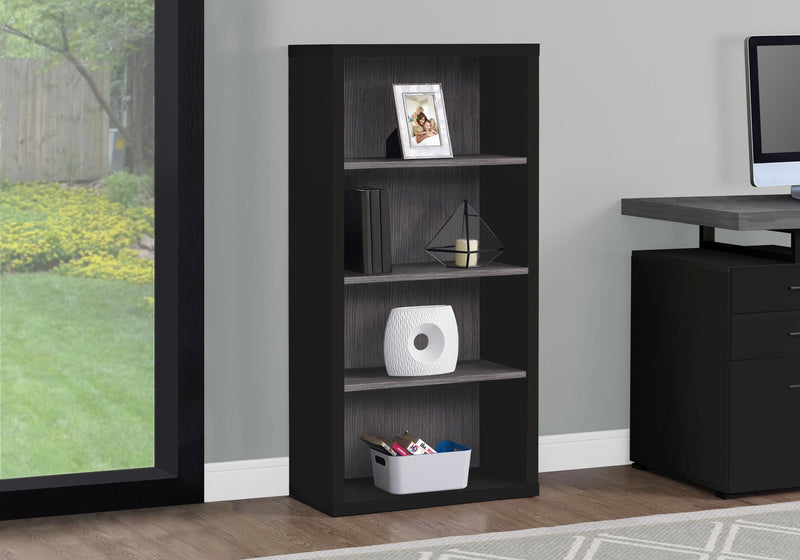 Bookshelf, Bookcase, Etagere, 5 Tier, For Office, Contemporary & Modern - Black