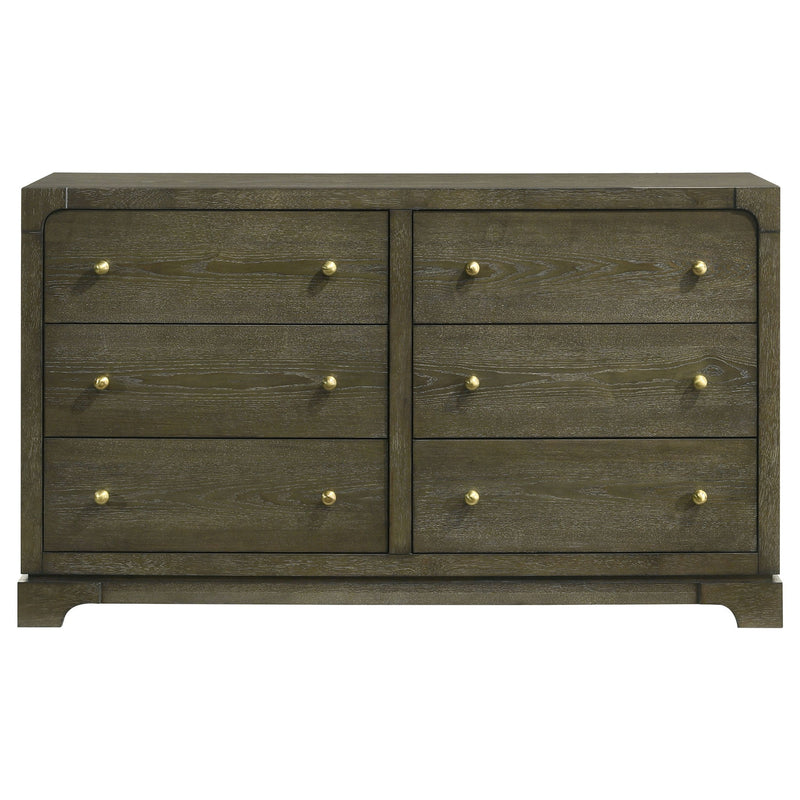 Sundance - 6 Drawer Dresser Cabinet - Dark Brown