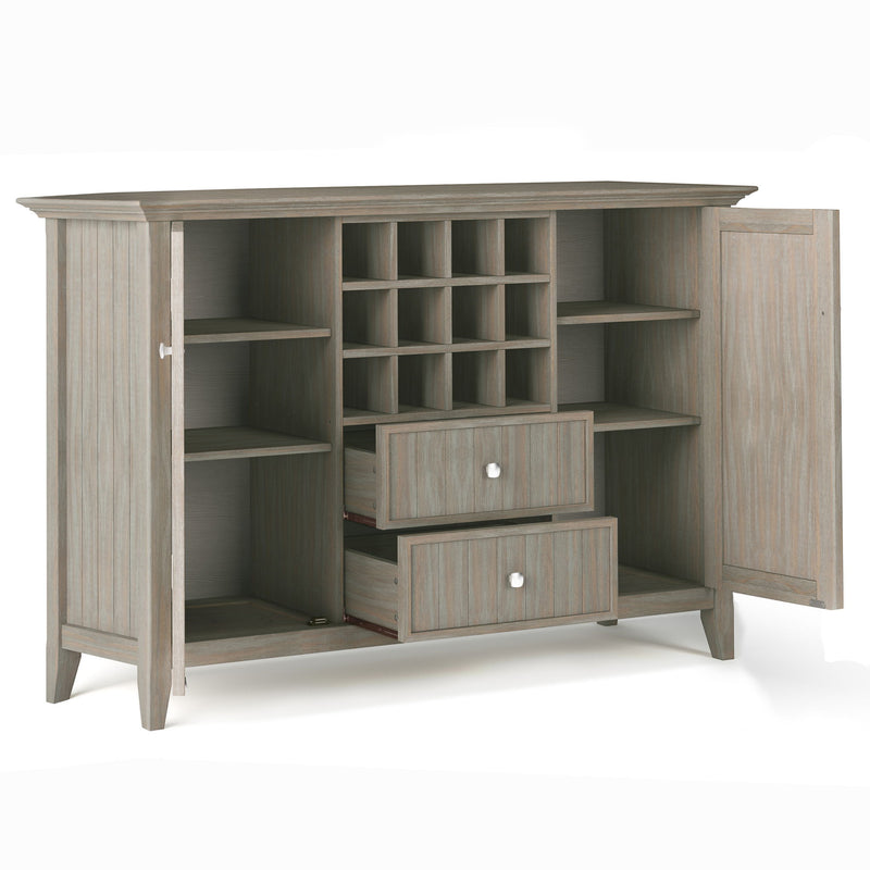 Bedford - Sideboard Buffet And Wine Rack - Light Brown