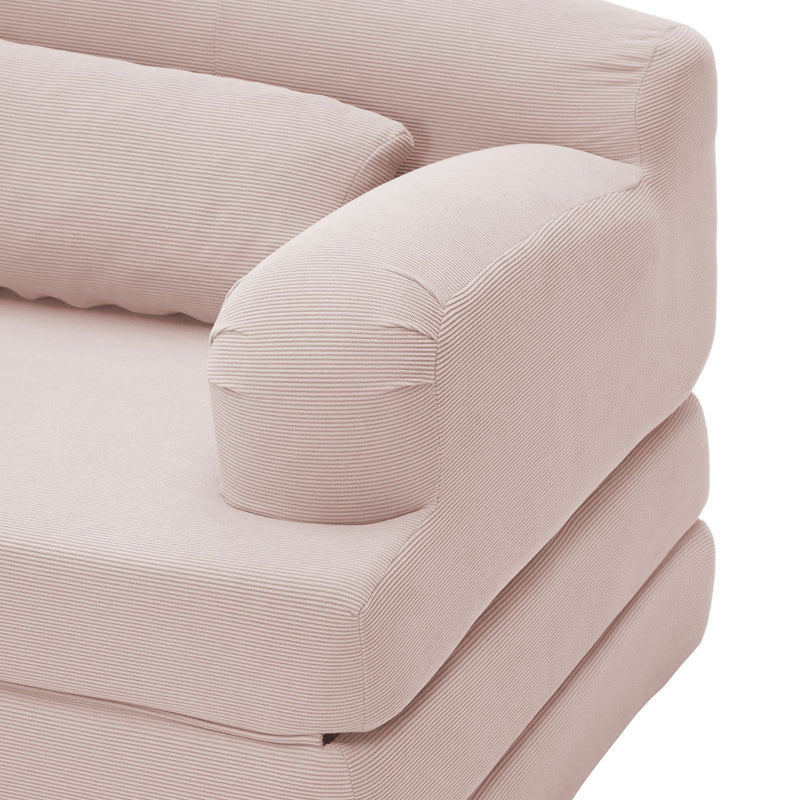 2 Seater Sofa Bed, Compact Foldable Floor Couch