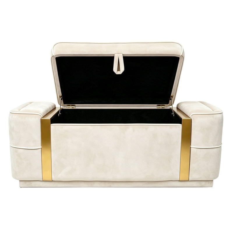 Storage Bench Upholstered Ottoman Bed End Bench With Lift Top Storage
