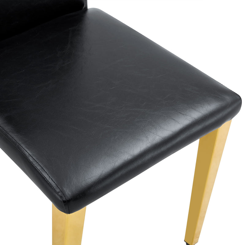 Elegant Upholstered Chairs With Metal Legs