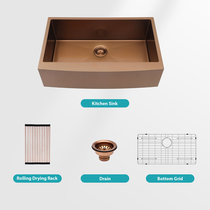 Farmhouse Kitchen Sink, Apron Front